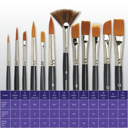 System of Synthetics 12 pieces, Brauberg Art Classic-20