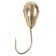 Mormyshka tungsten "drop" with a hole and a Cambrick, weight 1.53 g, 050/s