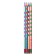 Pencil b/g of Berlingo "Metallic Ergo" HB, plastic, trihedral, sharpened, eraser, assorted