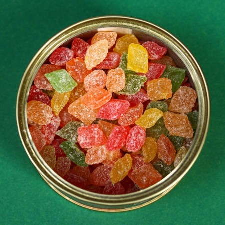 Monpensier "23", Caramel Lollice in a tin bank, 140 g-1