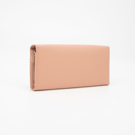 Women's wallet on magnets, pink color-1