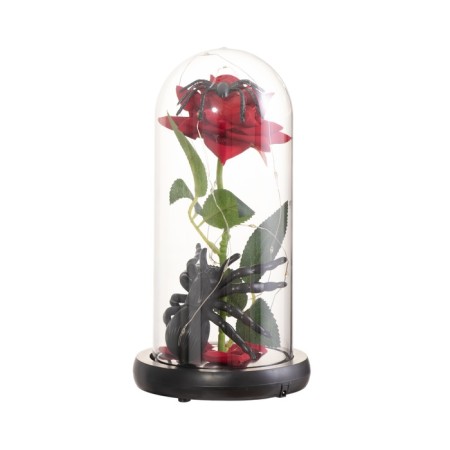 Halloween Light Sobe "Spider with Rose" 1.5W, LED, 3XAAA, Black USB 11x11x21cm-9
