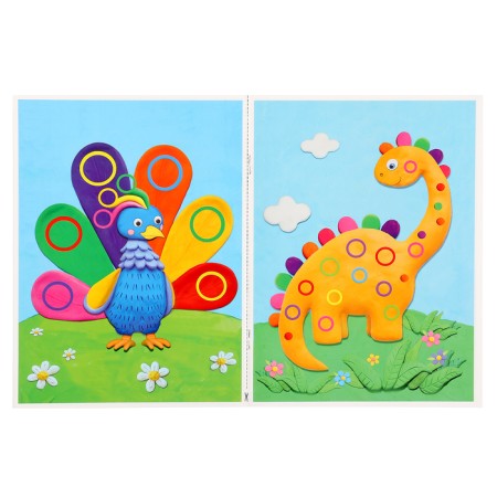 Applications from plasticine "Dinosaurus"-2