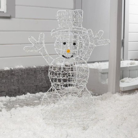 LED figure "Snowman" 65 × 90 × 20 cm, metal, 31 V, glow of white-1