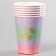 Paper glasses "gradient", 6 pcs.