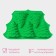 Baking form New Year's share "Christmas trees", silicone, 31.5 × 19 × 3 cm, 5 cells (10 × 8.8 × 3 cm), green color