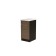 Wardrobe Kira 400x600x850 with 1 door wenge/quado shimo dark/malag