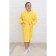 Baby waffle robe, height 158 ​​cm, lemon color