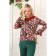 Female blouse, size 44, burgundy color