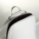 City backpack of artificial leather with lightning, white color