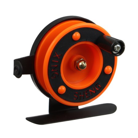 Inertial coil, plastic metal, diameter 5 cm, guide fishing lines, black-orange, 601d-5