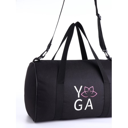 Female sports bag, textura, small size, black color-3