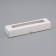 Box for 5 sweets with a shell, with a window, with thin dividers, white 21x5x3.3 cm