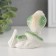 Souvenir Ceramics "Light green cobra" with gold set of 3 pcs 3.5x5.7x6.5 cm