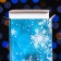 Gift box for tiles of chocolate with the Snowflake window, 17.1 x 8 x 1.4 cm
