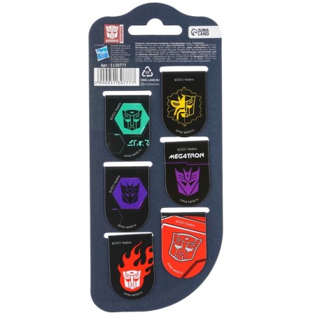 Postcard with magnetic bookmarks "Transformers", Transformers, 6 pcs.-5