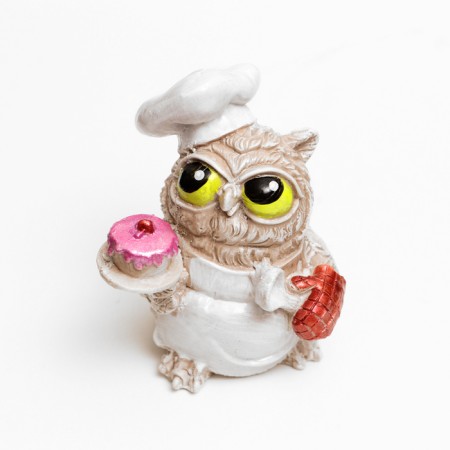 Figure "Owl in the cap" 8x5x5cm-1