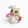 Figure "Owl in the cap" 8x5x5cm