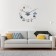 Watching interior clocks for the kitchen, 3D "Coffee time", sticker, large, D-120 cm