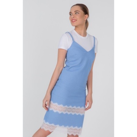 Women's sundress with lace, size 44