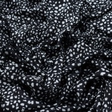 Payer satin fabric, size 150 cm, black color