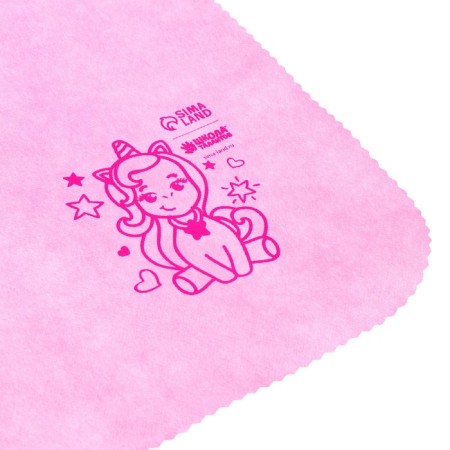 Apron for creativity "Unicorn", pink color, 42 × 63 cm-3