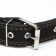 Collar leather two-layer dimensionless, 69 x 3.5 cm, Osh 45-60 cm, black