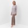 Female "Heart" set (longshit, trousers), light gray color, size 52