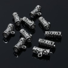 Bench for a pendant 2.2 × 1.2 × 0.8 cm, (set 10 pcs.), Silver color