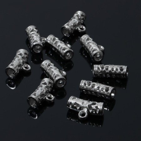 Bench for a pendant 2.2 × 1.2 × 0.8 cm, (set 10 pcs.), Silver color