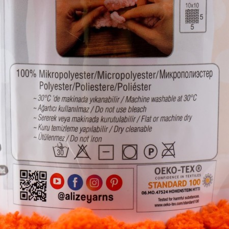 Yarn "Puffy" 100 % micropoliester 9m/100g (06)-3