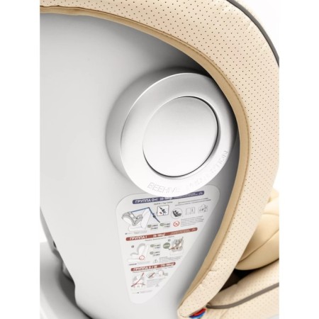 AMAROBABY Champion, ISOFIX fastening, class D, group 0+/1/2/3 (0-36 kg), beige color, beige-5