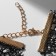 Choker "Alexandria" openwork interweaving, black and white color in gold, 30 cm