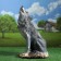Garden figure "Wolf Wolf" 19x30x52cm