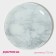 Plate Glass Pies of Dolyana "Marble White", D = 17.5 cm