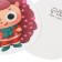 Postcard for the candy "Happy New Year" Hedgehog, 7 x 6 cm, New Year