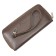 Women's wallet, size 10.6x20 cm, n/k, brown safyan/brown light Safyan