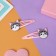 Invisibility for hair "Abel" (set 2 pcs) Gray cat, 5 cm