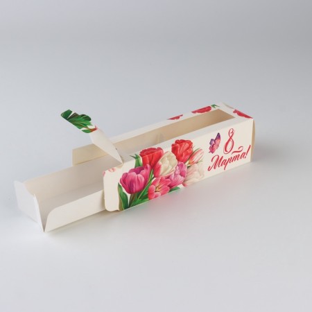 Makarun box "March 8", 5.5 x 18 x 5.5 cm-1