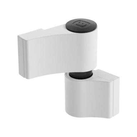 Loop for an aluminum door, up to 120 kg, two -section, white-3