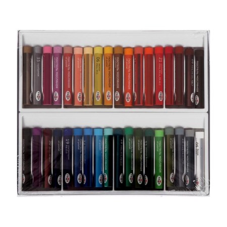 Oil pastel, set of 36 colors, gamma "Studio", D-8mm, L-65mm, in a cardboard box-1