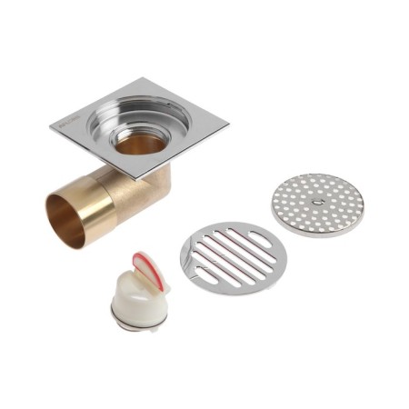 Gag Aflorn AF20510-10, d = 50 mm, vertical, 100x100 mm, brass, chrome-3