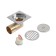Gag Aflorn AF20510-10, d = 50 mm, vertical, 100x100 mm, brass, chrome