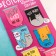 Magnetic bookmarks on the Koteikina substrate, 6 pcs