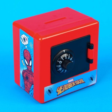 Piggy bank safe, 8.8 cm x 7.5 cm x 8.8 cm "Spider-Men", Spider-Man-1