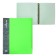 Folder on 4 rings A4, Calligrata, 25 mm, 700 μm, inner pocket, pocket for a spine, light green