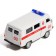 Metal machine "UAZ-3962. Ambulance ", inertia, 1:43