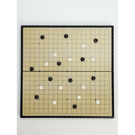 The board game is magnetic, board 29.5 x 28.5 x 1.5 cm, 301 stone 1.2 x 0.5 cm-1