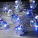 Garland “thread” 4.5 m with nozzles “Flower balls”, IP20, transparent thread, 15 LED, white glow, 220 V