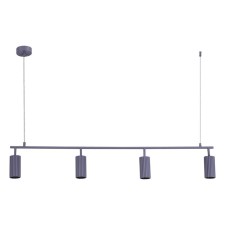 Светильник подвесной St Luce. SL1213.703.04. Kendo. 4х5 Вт, GU10, 4000K, 120х8х21,5 см, цвет серый